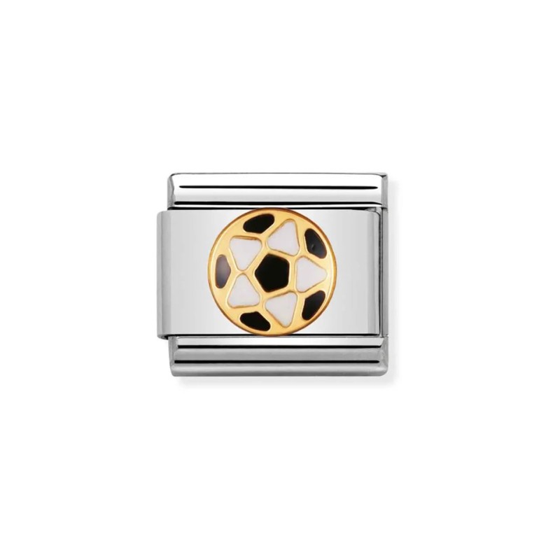 Link Nomination Acero y Oro Balon Futbol Negro 030204 17