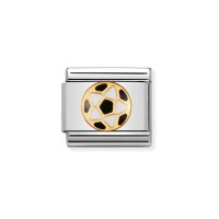 Link Nomination Acero y Oro Balon Futbol Negro 030204 17