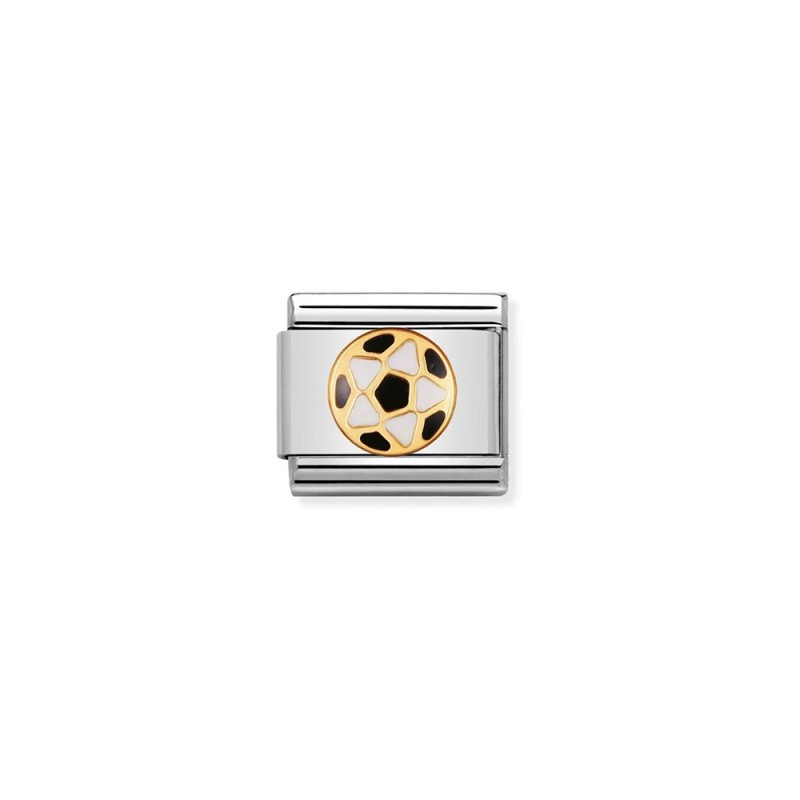 Link Nomination Acero y Oro Balon Futbol Negro 030204 17