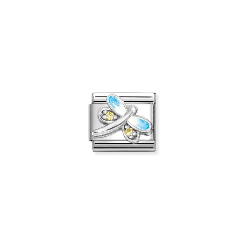 Link Nomination Acero y Plata Mariposa Azul 330321 10