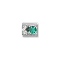 Link Nomination Acero y Plata Gota Verde 330329 03