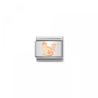 Link Nomination Acero y Oro Rosa Gato 430104 51