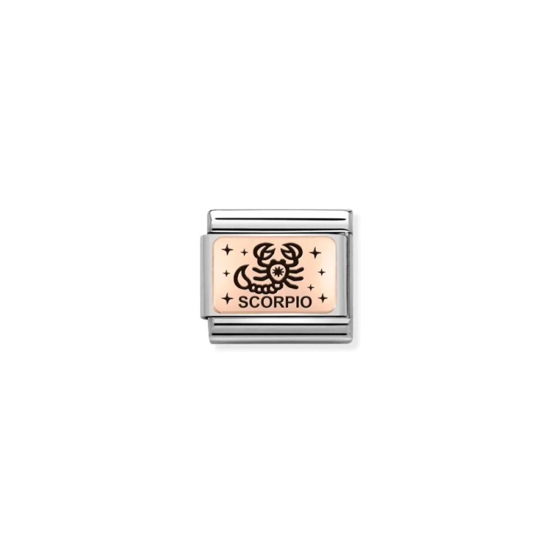 Link Nomination Acero y Oro Rosa Escorpio 430112 08