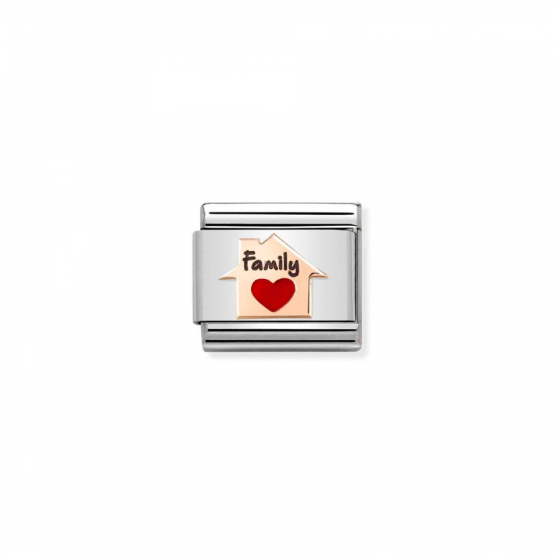 Link Nomination Acero y Oro Rosa Casa Corazón 430202 11