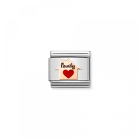 Link Nomination Acero y Oro Rosa Casa Corazón 430202 11