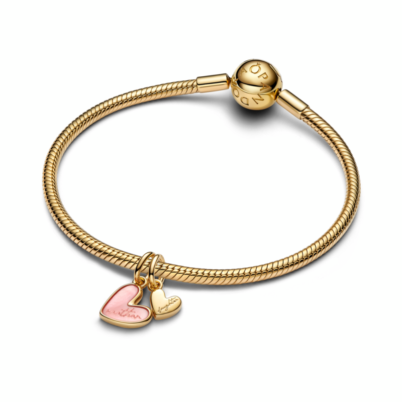 Charm Pandora Colgante Dorado Madre e Hija Separable 763766C01