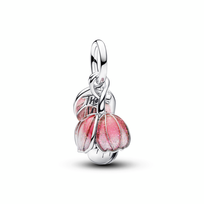 Charm Pandora Colgante plata Dorado Flor Floreciente 764453C01