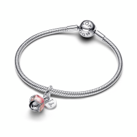 Charm Pandora Colgante plata Dorado Flor Floreciente 764453C01