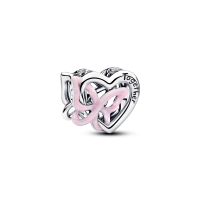 Charm Pandora plata Corazón y Mariposa Entrelazados 794475C01