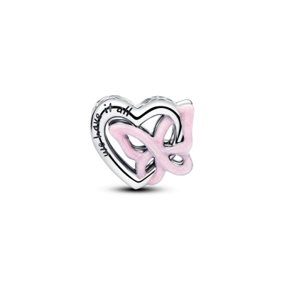 Charm Pandora plata Corazón y Mariposa Entrelazados 794475C01 2