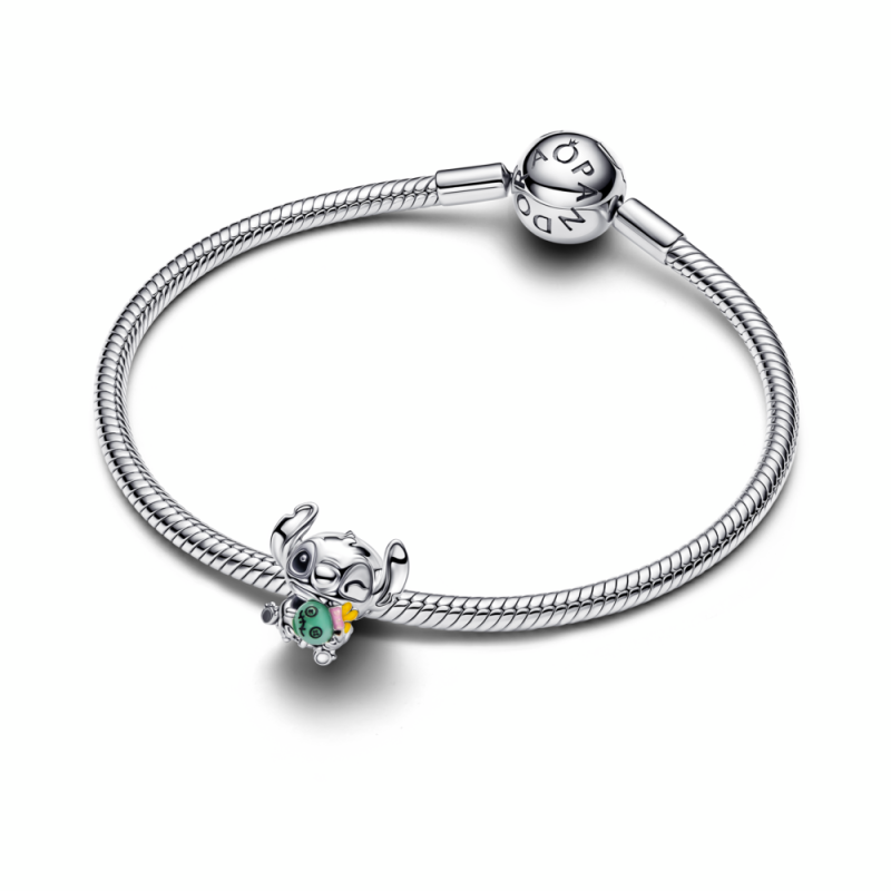Charm Pandora plata Stitch y Scrump Disney 794554C01