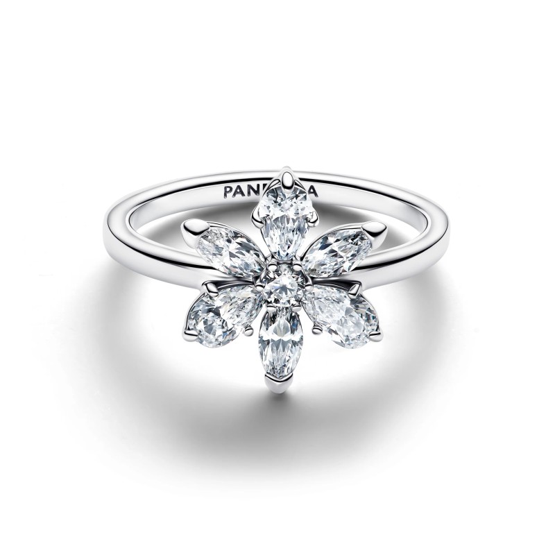 Anillo Pandora Cóctel Herbario Flor Brillante 193000C02