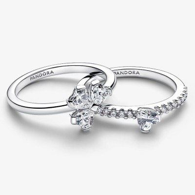 Anillo Pandora Divisible Trébol Suerte Brillante 194507C01 2