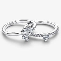 Anillo Pandora Divisible Trébol Suerte Brillante 194507C01