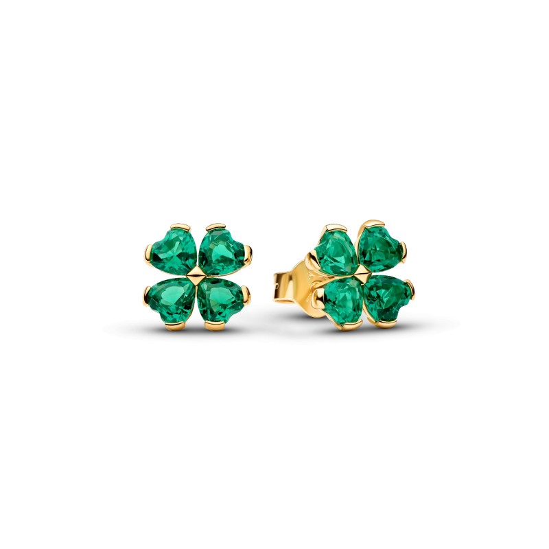Pendientes Pandora Dorado Trebol de la Suerte 264500C01