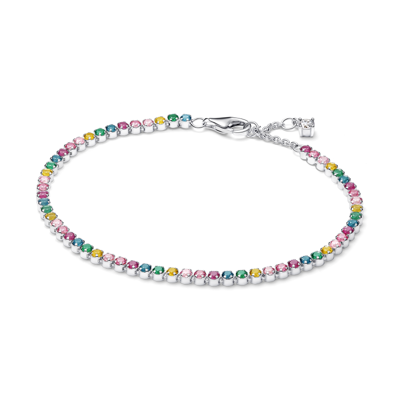 Pulsera Pandora Tenis plata Arcoíris 593927C03
