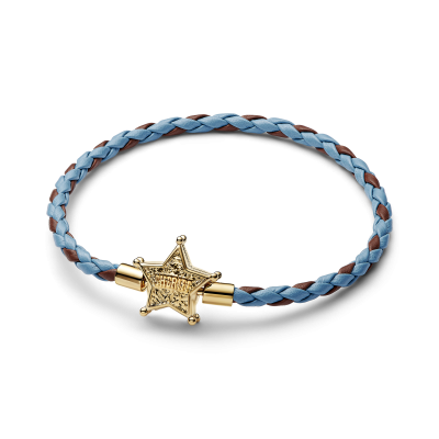 Pulsera Pandora cuero dorada Estrella Sheriff Toy Story de Disney Pixar 564605C01