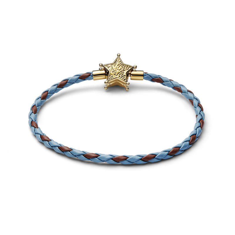 Pulsera Pandora cuero dorada Estrella Sheriff Toy Story de Disney Pixar 564605C01