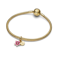 Charm Pandora Colgante Dorado Flor de Vaiana Disney 763845C01