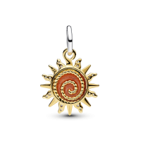 Charm Pandora Colgante Dorado Sol Remolino en Dos Tonos 764703C01
