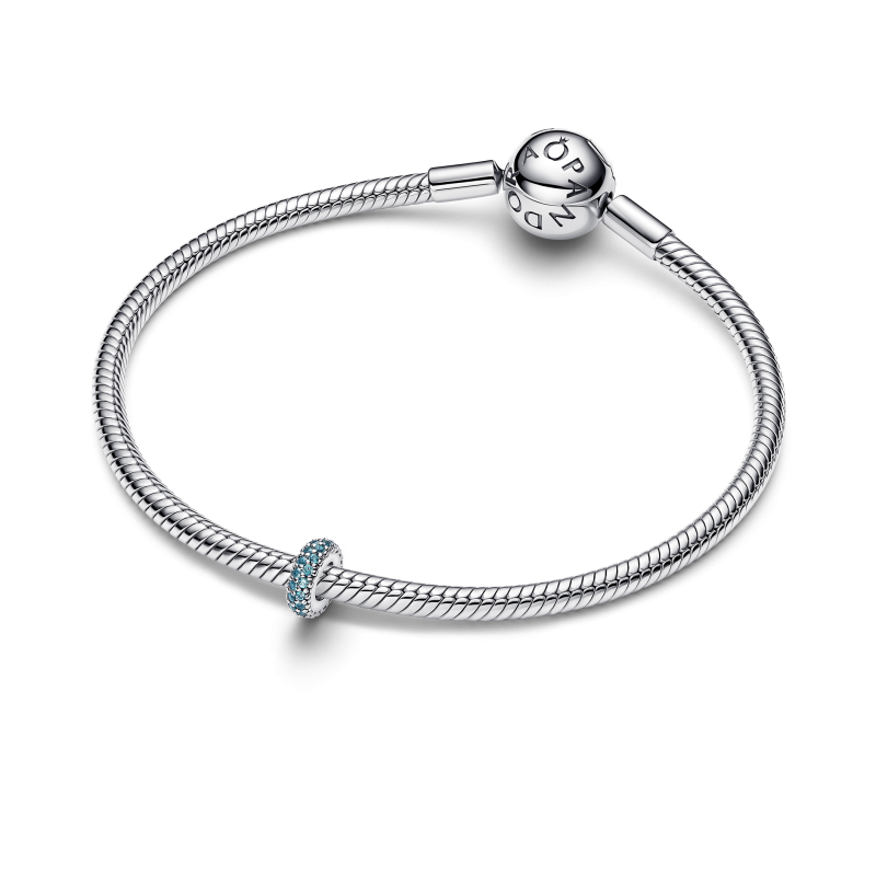 Charm Pandora Separador plata Gemas Azul Hielo 791359C01