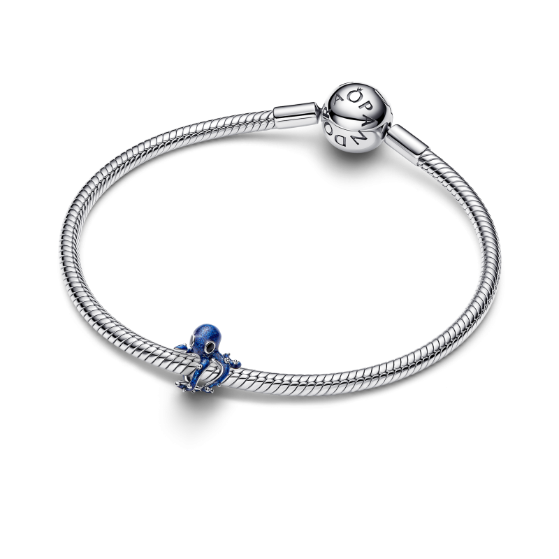 Charm  Pandora en plata de ley Pulpo Azul 794706C01