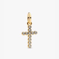 Charm Pandora Colgante Cruz Dorada 764063C01