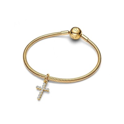 Charm Pandora Colgante Cruz Dorada 764063C01 2