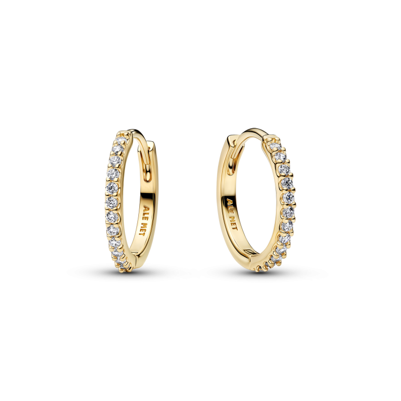 Pendientes Pandora aro Mini Dorado Brillante 264649C01