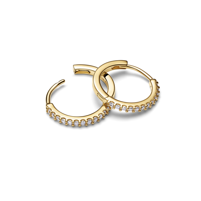 Pendientes Pandora aro Mini Dorado Brillante 264649C01