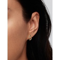 Pendientes Pandora Dorado Óvalos Forma Orgánica 264659C01