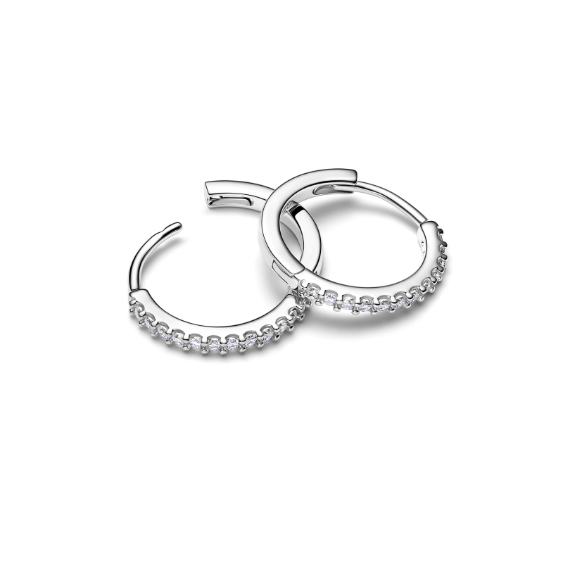 Pendientes Pandora aro Mini plata Brillante 294649C01