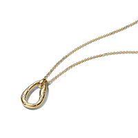 Collar Pandora Dorado Forma Orgánica Gemas Engastadas 364666C01