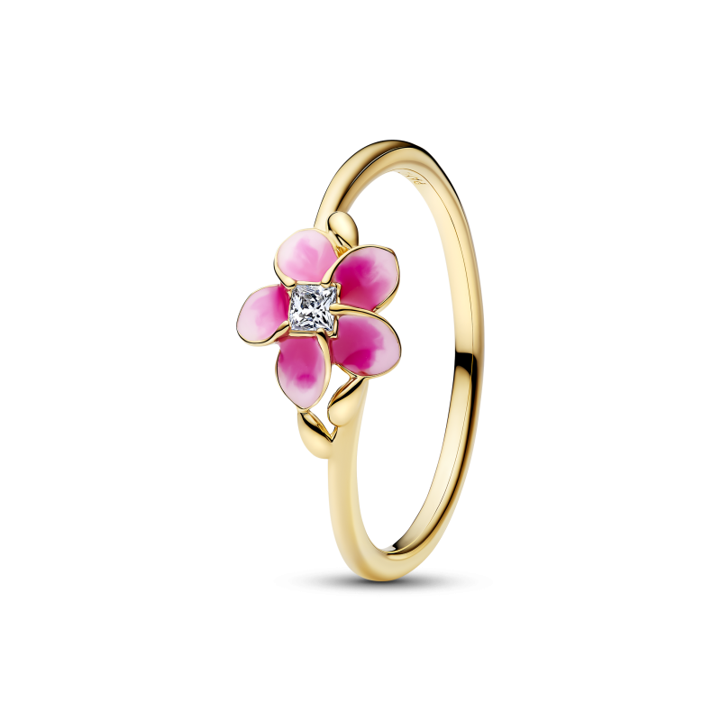 Anillo Pandora Dorado Flor de Moana de Disney 163844C01
