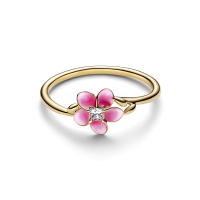 Anillo Pandora Dorado Flor de Moana de Disney 163844C01