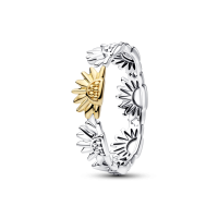 Anillo Pandora plata Dorado Girasol en Dos Tonos 194702C00