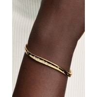 Pulsera Pandora Rígida Forma Orgánica Gemas Engastadas 564655C01