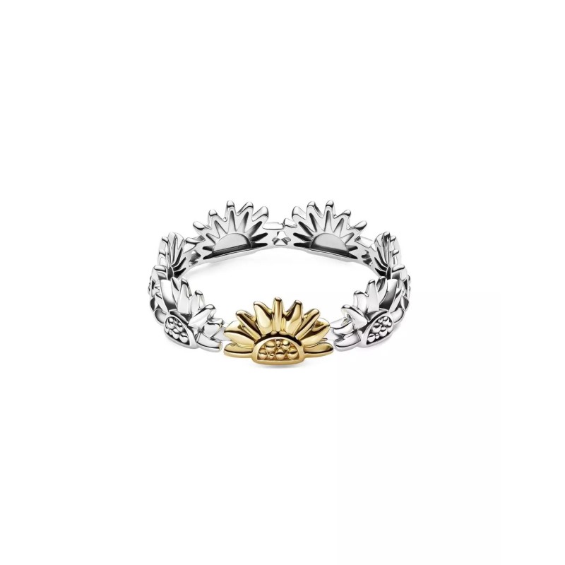 Anillo Pandora Girasol 2 Tonos 164702C00