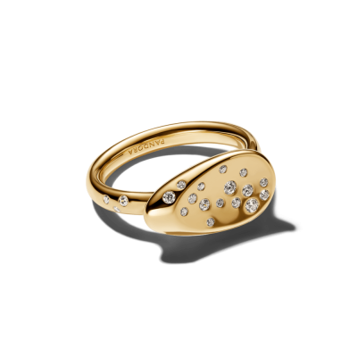 Anillo Pandora Sello Óvalo Mediano Gemas 164707C01