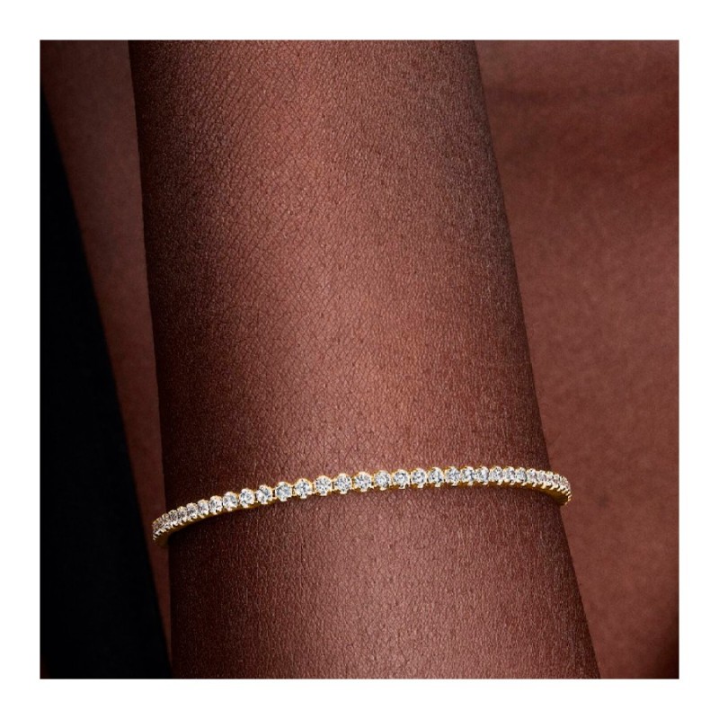 Pulsera Pandora Tenis Dorada Brillante 563927C01