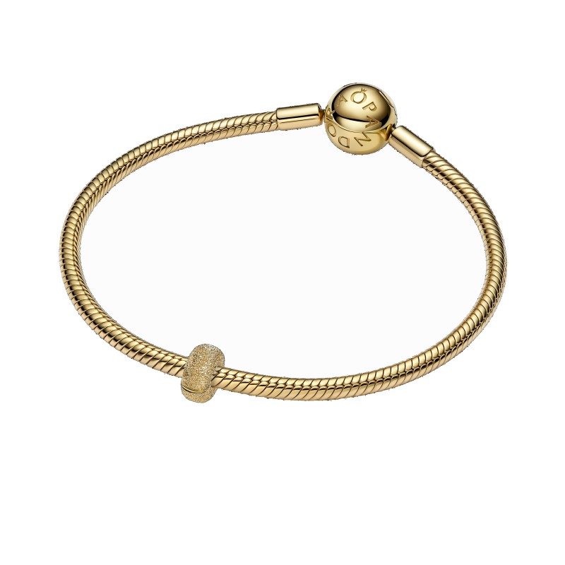 Charm Pandora Clip Mini Dorado Textura 764771C00