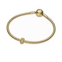 Charm Pandora Clip Mini Dorado Textura 764771C00