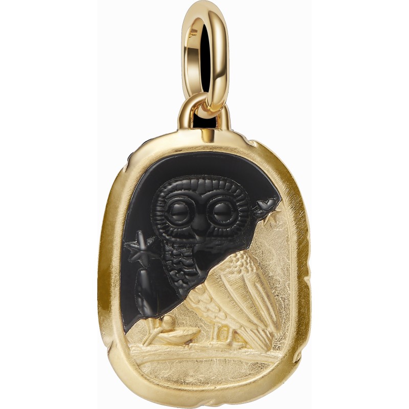 Charm Pandora Medallón Búho Dorado 764805C01