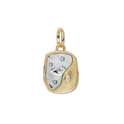 Charm Pandora Medallón Bicolor Ojo 764808C01
