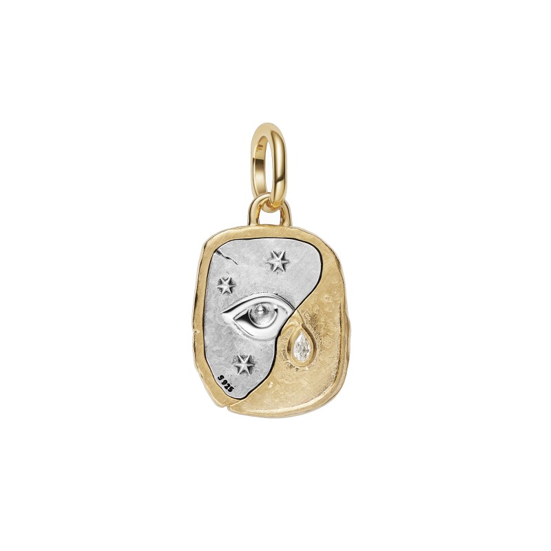 Charm Pandora Medallón Bicolor Ojo 764808C01