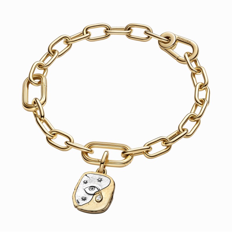 Charm Pandora Medallón Bicolor Ojo 764808C01