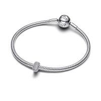 Charm Pandora Clip Mini plata Textura 794771C00