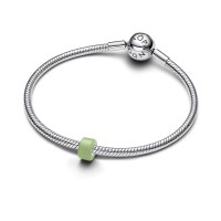 Charm Pandora plata Cristal Murano Verde 794773C02