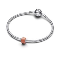 Charm Pandora plata Cristal Murano Naranja 794773C04
