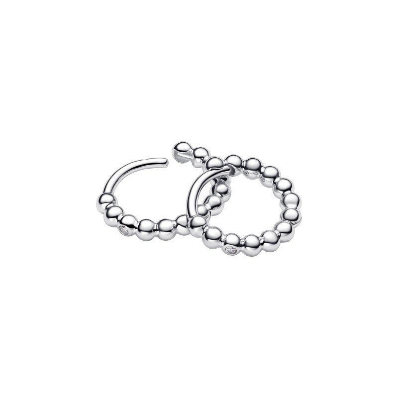 Pendientes Pandora de Aro en plata de ley Abrazo Cuentas 294823C01